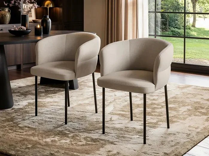 Solace co ebony oak dining set elise chairs 006 2