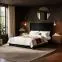 Flair Tiggy Ottoman Bed with Winged Headboard Black Velvet