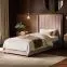Flair Tiggy Single Ottoman Bed with Tall Winged Headboard Velvet