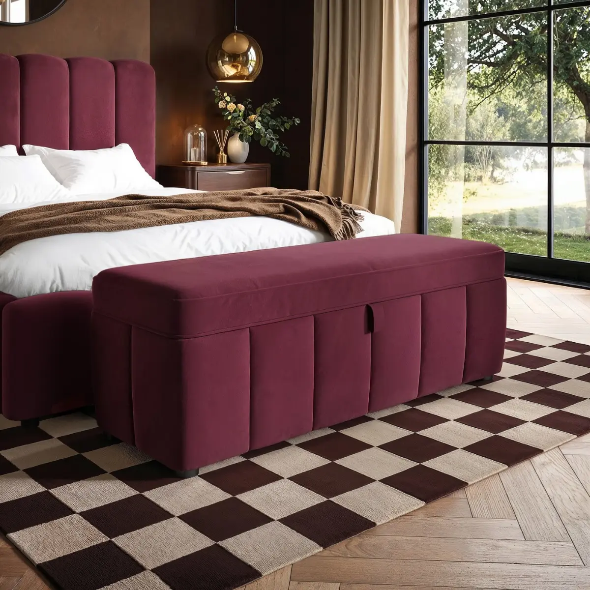 SOLACE+CO Emilie Ottoman Blanket Box