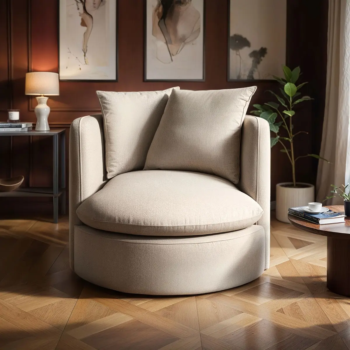 SOLACE+CO Maisie Swivel Armchair