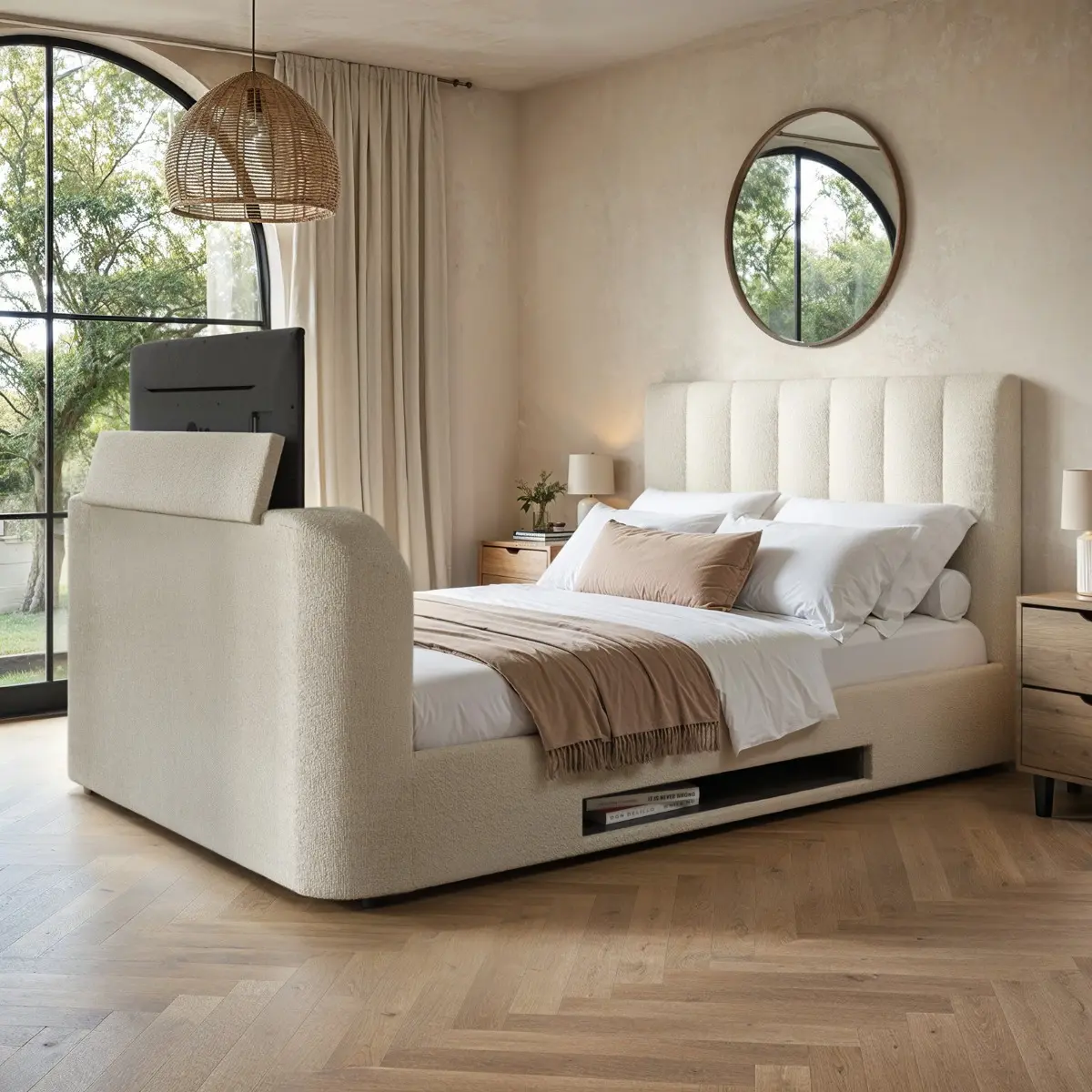 Flair Megane Side Lift TV Ottoman Bed