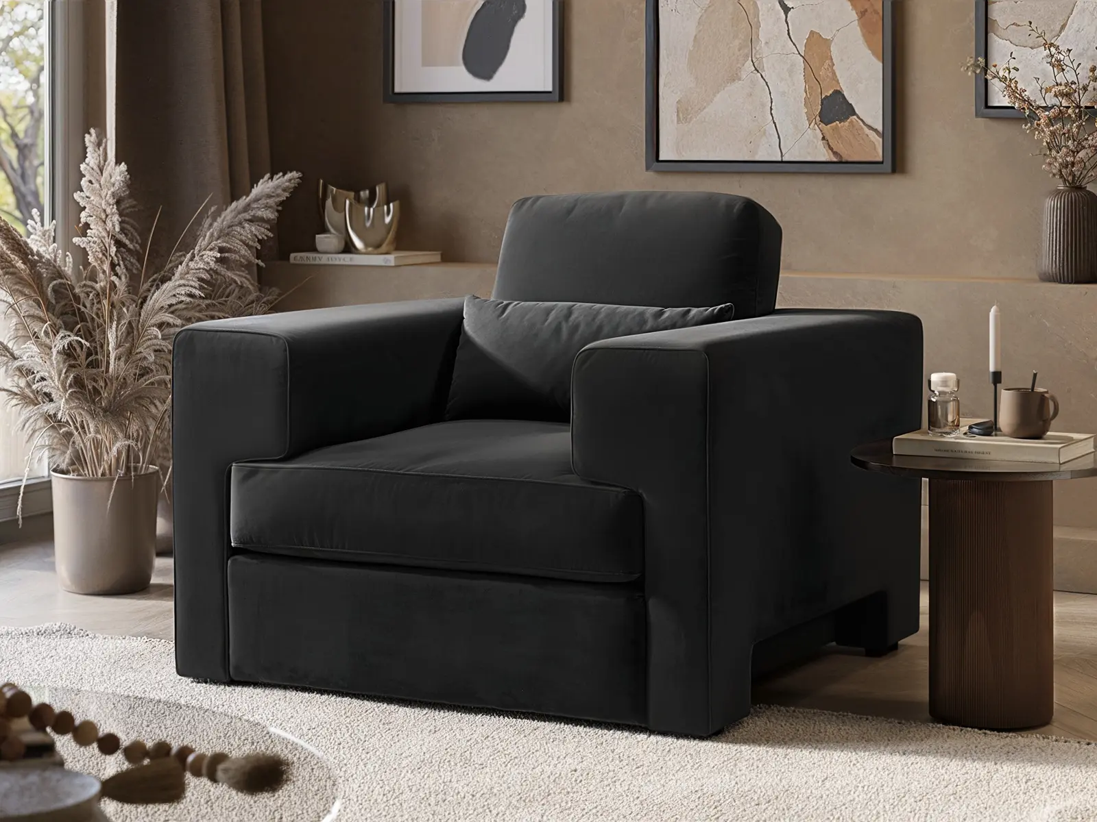 SOLACE+CO Rose Armchair in Velvet