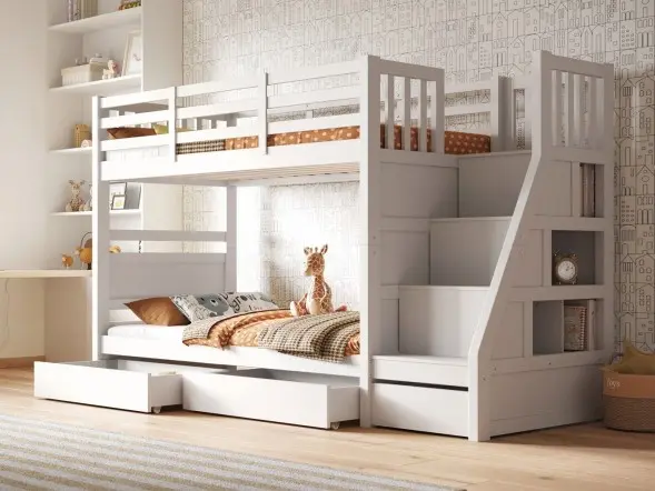 Flair Lunar Junior Bunk Bed With Shelves
