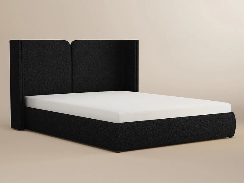 SOLACE+CO Lumen Ottoman Bed with LED Winged Headboard – view 9