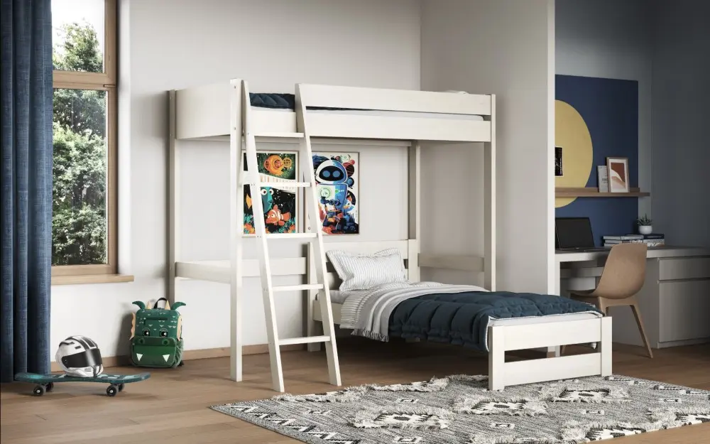 Noomi Tera High Sleeper With Single L Shaped Bed (FSC-Certified)
