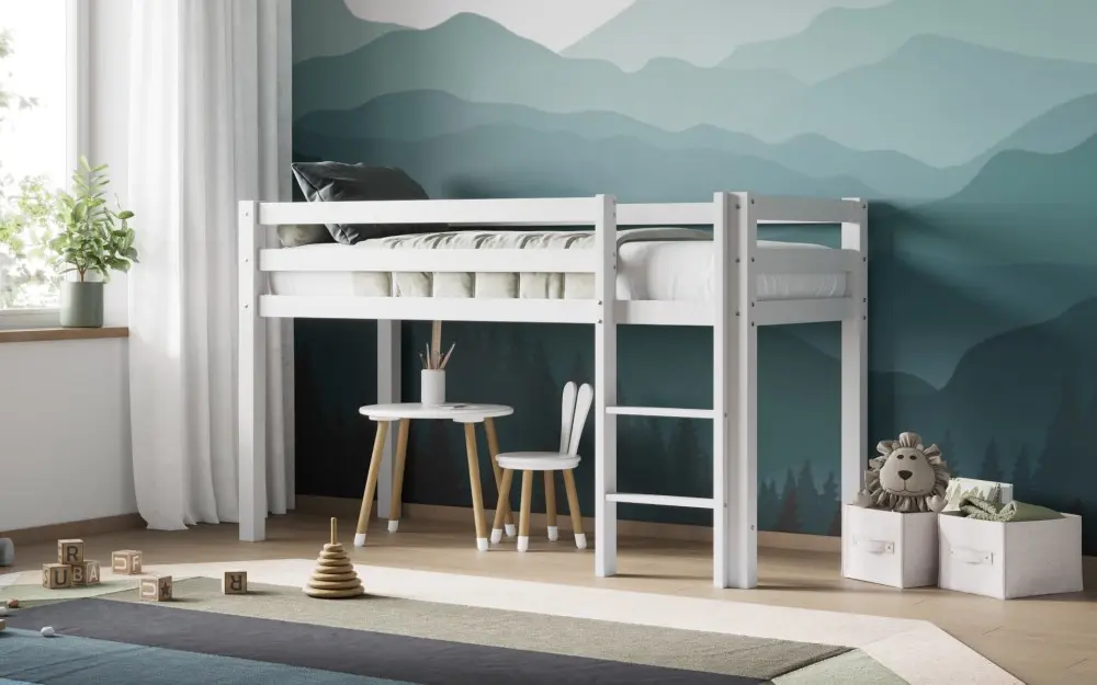 Flair Wooden Elara Shorty Midsleeper Bed