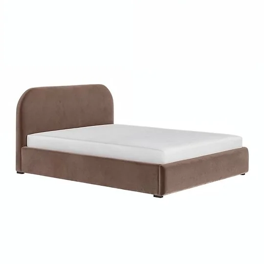 Flair Alba Chocolate Velvet Ottoman Bed