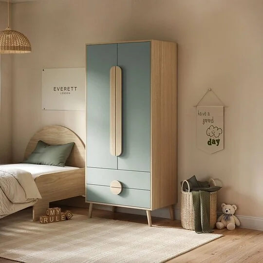 Flair Noah 2 door wardrobe with 2 drawers