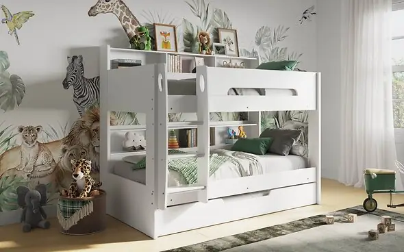 Flair Interstellar Bunk Bed with Shelves