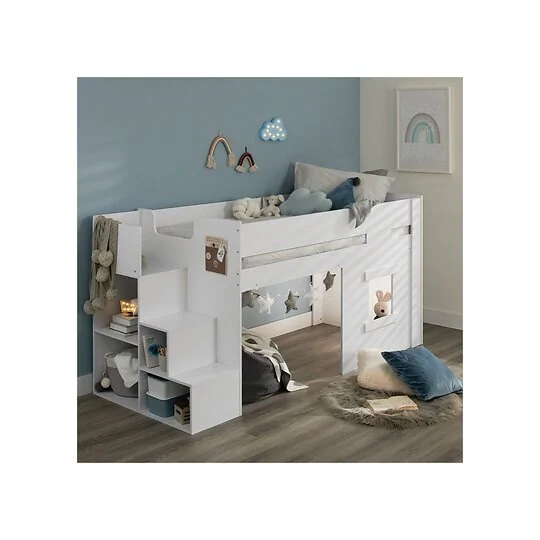 Flair Marlowe staircase mid sleeper with storage in white