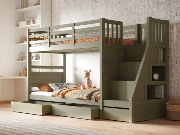 Flair Lunar Junior Bunk Bed With Shelves
