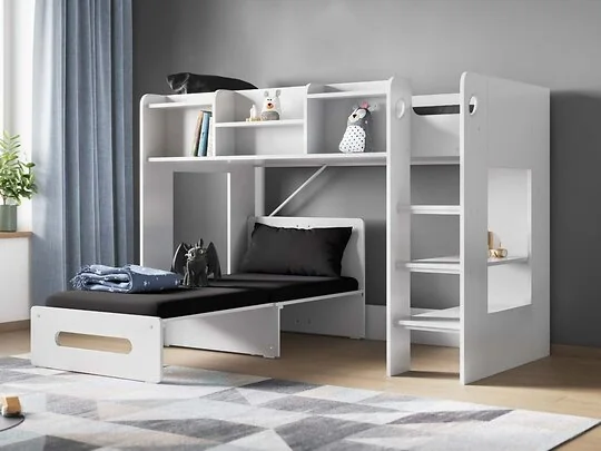 Flair Wizard Junior High Sleeper With Pull Out Futon