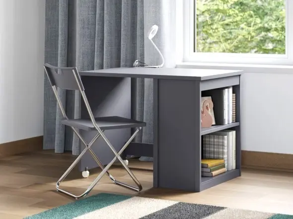 Flair Charlie Pull Out Desk with Side Shelves