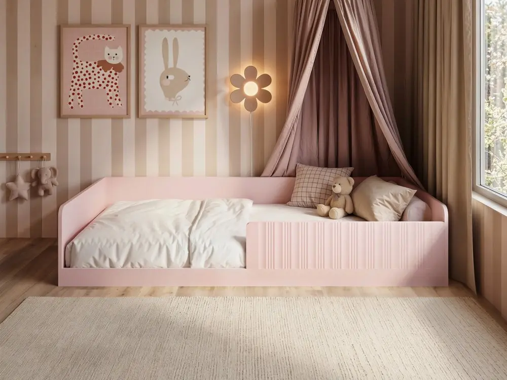 Flair Nadia Single Montessori Bed in Pink