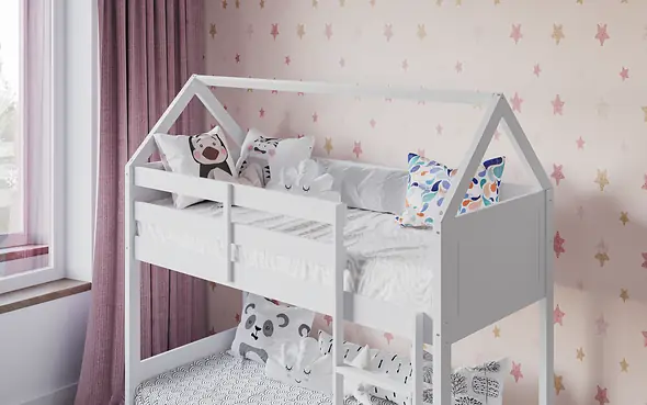 Flair Plation Low Play House Shorty Bunk White
