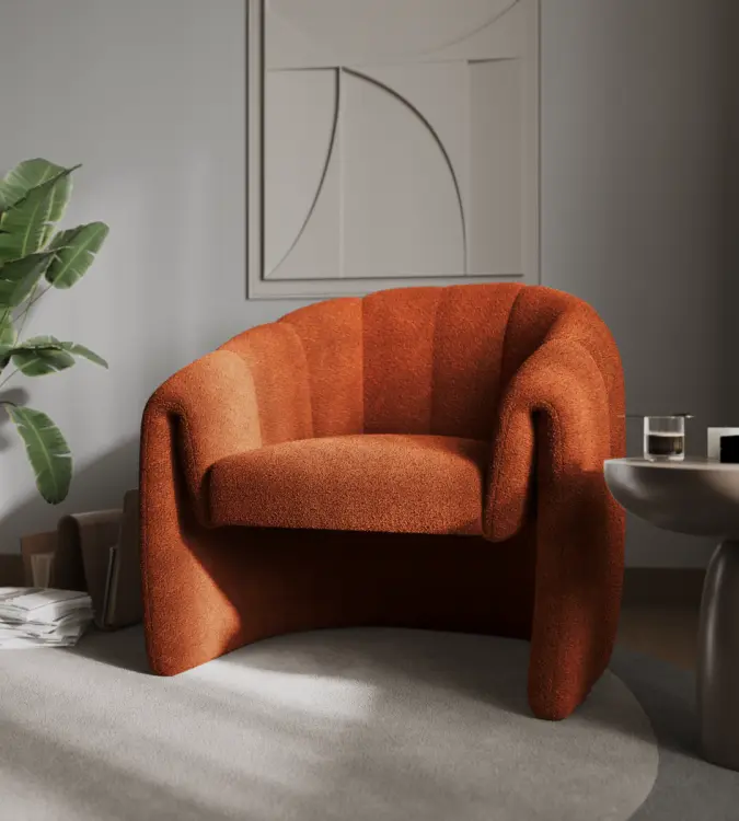 Flair Nolia Boucle Accent Chair