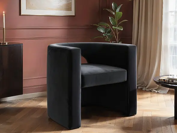 SOLACE+CO Leela Modern Velvet Accent Chair