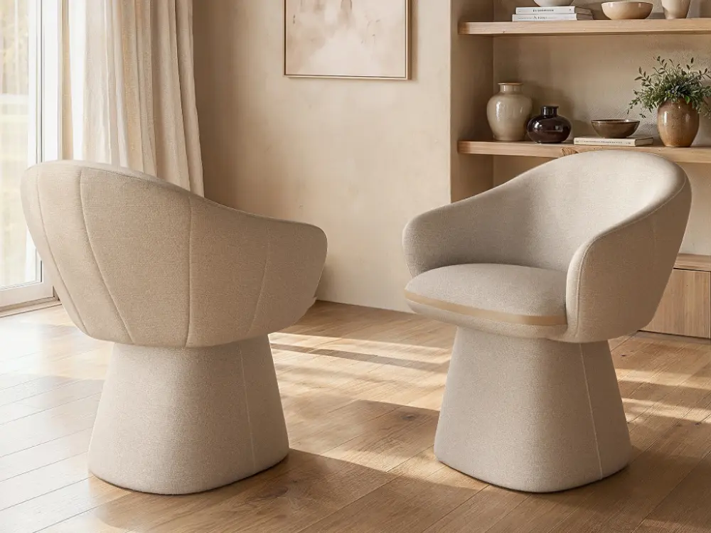 Solace + Co Sylvia Dining Chair Beige