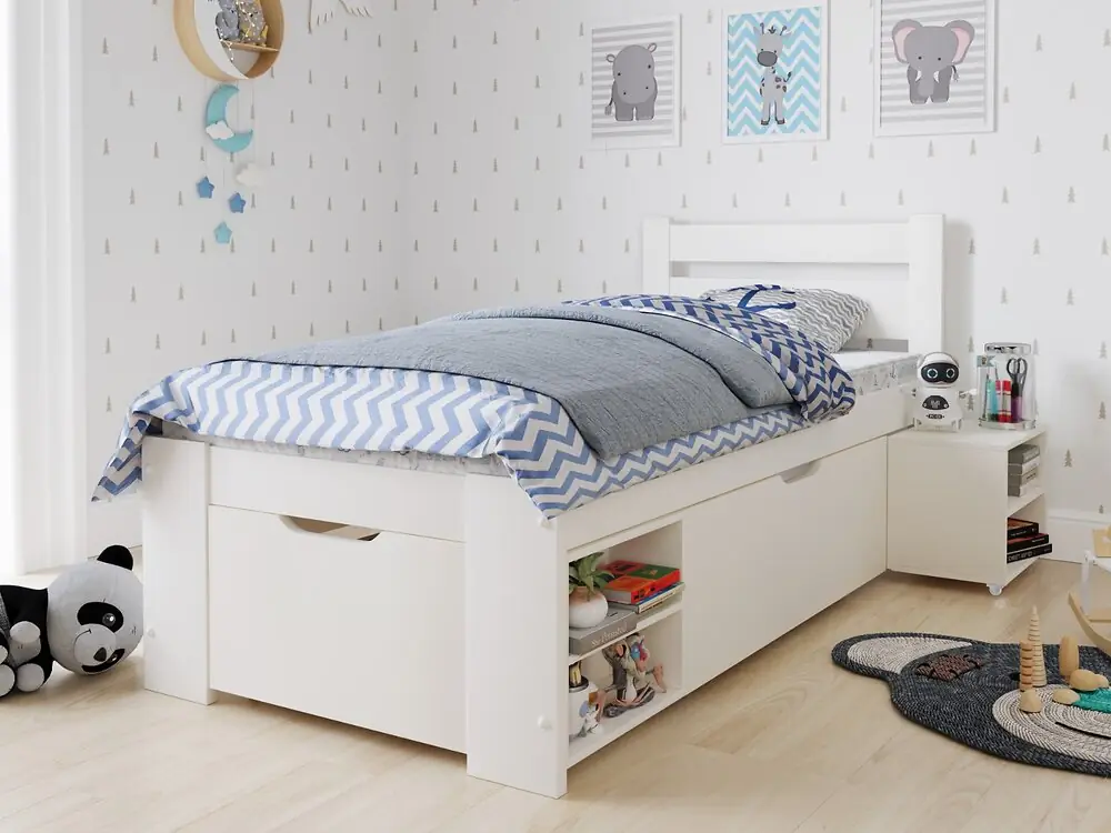 Noomi Hansa Storage Bed White