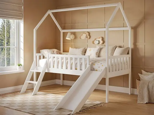 Flair Explorer Slide Mid Sleeper with Rails White