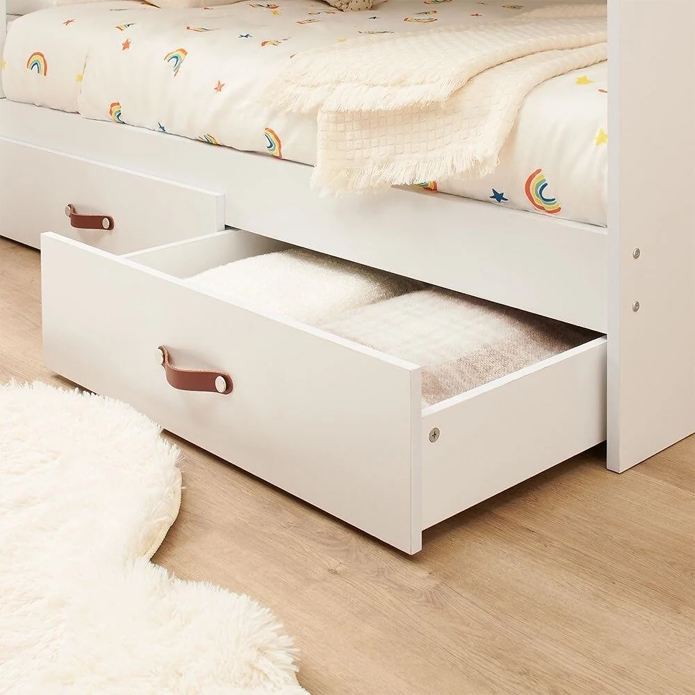 Flair Aviary Kids Bunk Bed with Storage Drawers and Shelves