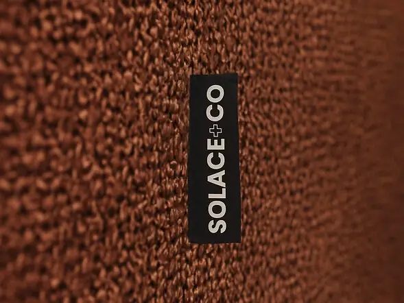 SOLACE+CO Addison Loveseat Burnt Orange Chenille