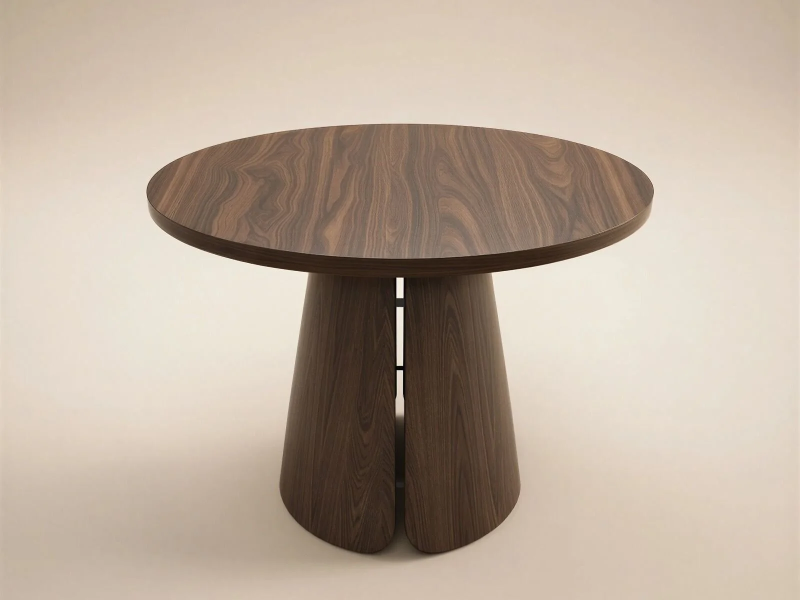 SOLACE+CO Ebony 3-in-1 Round Extendable Dining Table Walnut – view 22