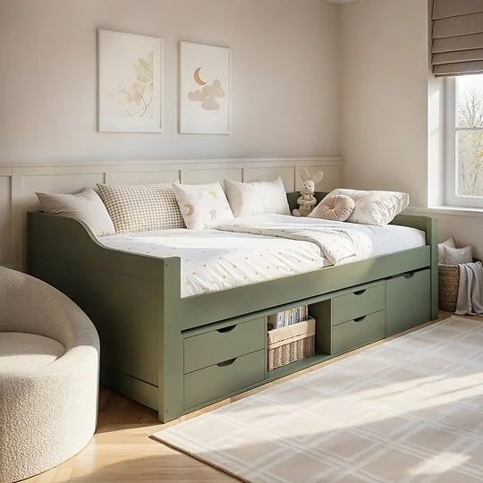 Flair Blair low sleeper bed with five storage drawers
