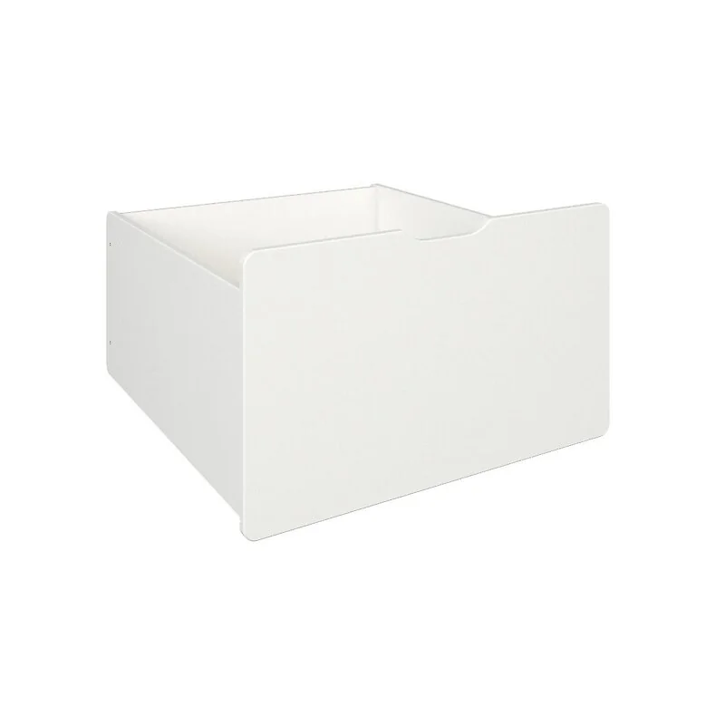 Noomi Solid Wood Shorty Mid Sleeper Bed With Crate Drawer Set White - White – view 11