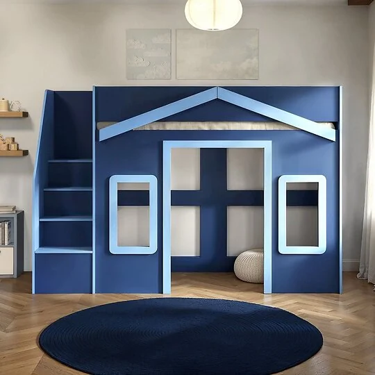 Flair Nixon Playhouse Staircase High Sleeper with Storage