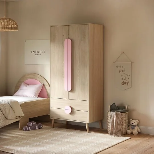 Flair Noah 2 Door Wardrobe with 2 Drawers