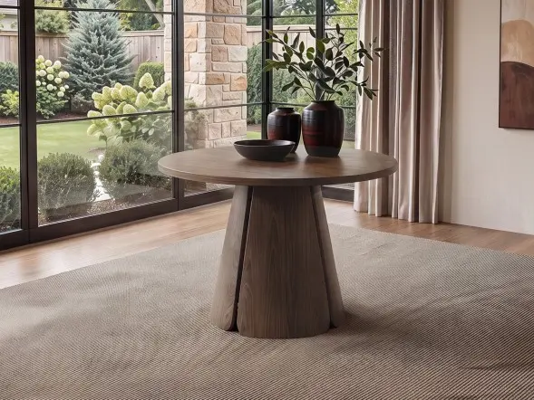SOLACE+CO Ebony extendable dining table walnut