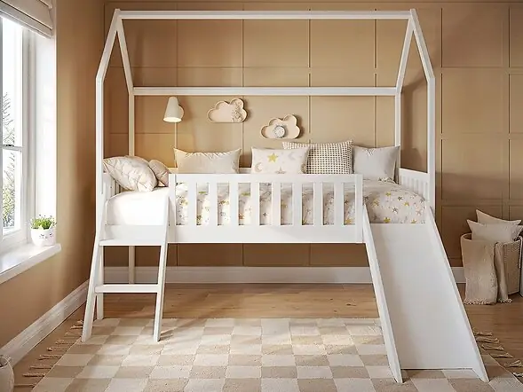 Flair Explorer Slide Mid Sleeper with Rails White