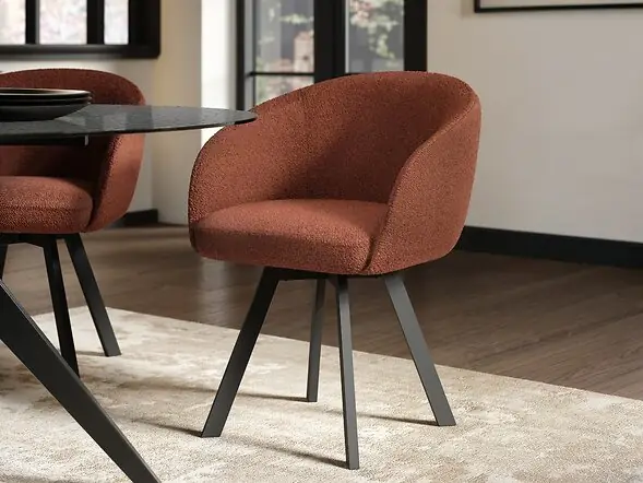 SOLACE+CO Deko Dining Table with Vito Chairs Set of 4