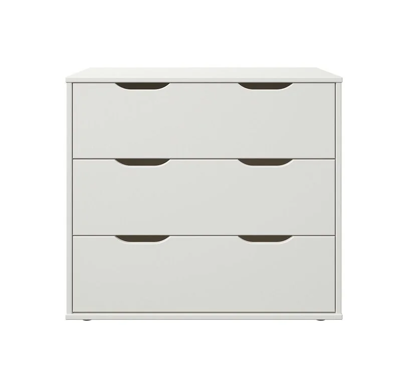 Noomi Nora Solid Wood Midsleeper 6 Drawer Storage Cabin (FSC-Certified) White