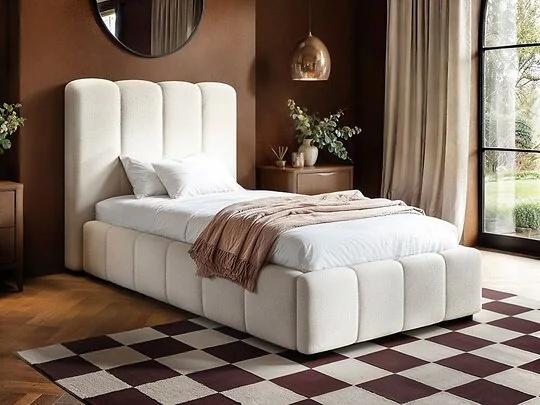SOLACE+CO Emilie Single Ribbed Ottoman Bed
