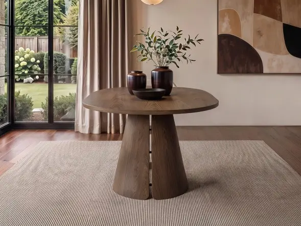 SOLACE+CO Ebony extendable dining table walnut