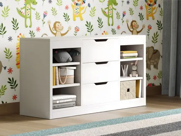 Flair Charlie drawer unit with shelves and 3 drawers
