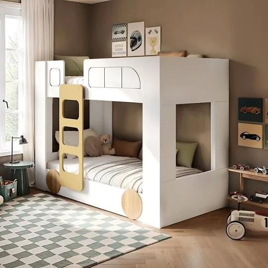 Flair Eloise white bus bunk bed