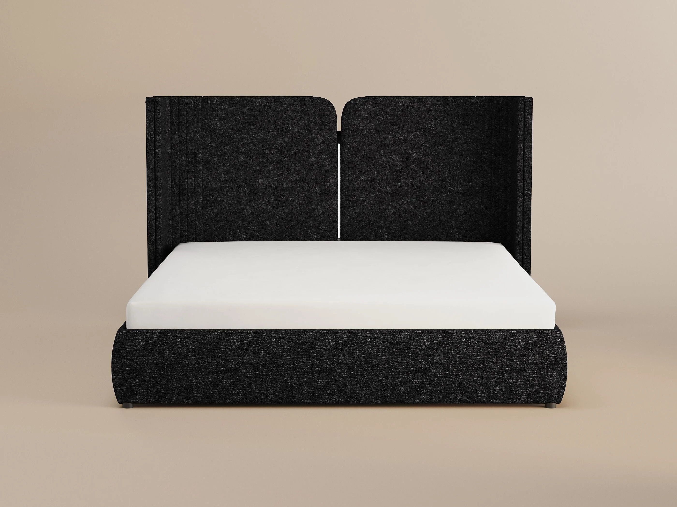 SOLACE+CO Lumen Ottoman Bed with LED Winged Headboard – view 6