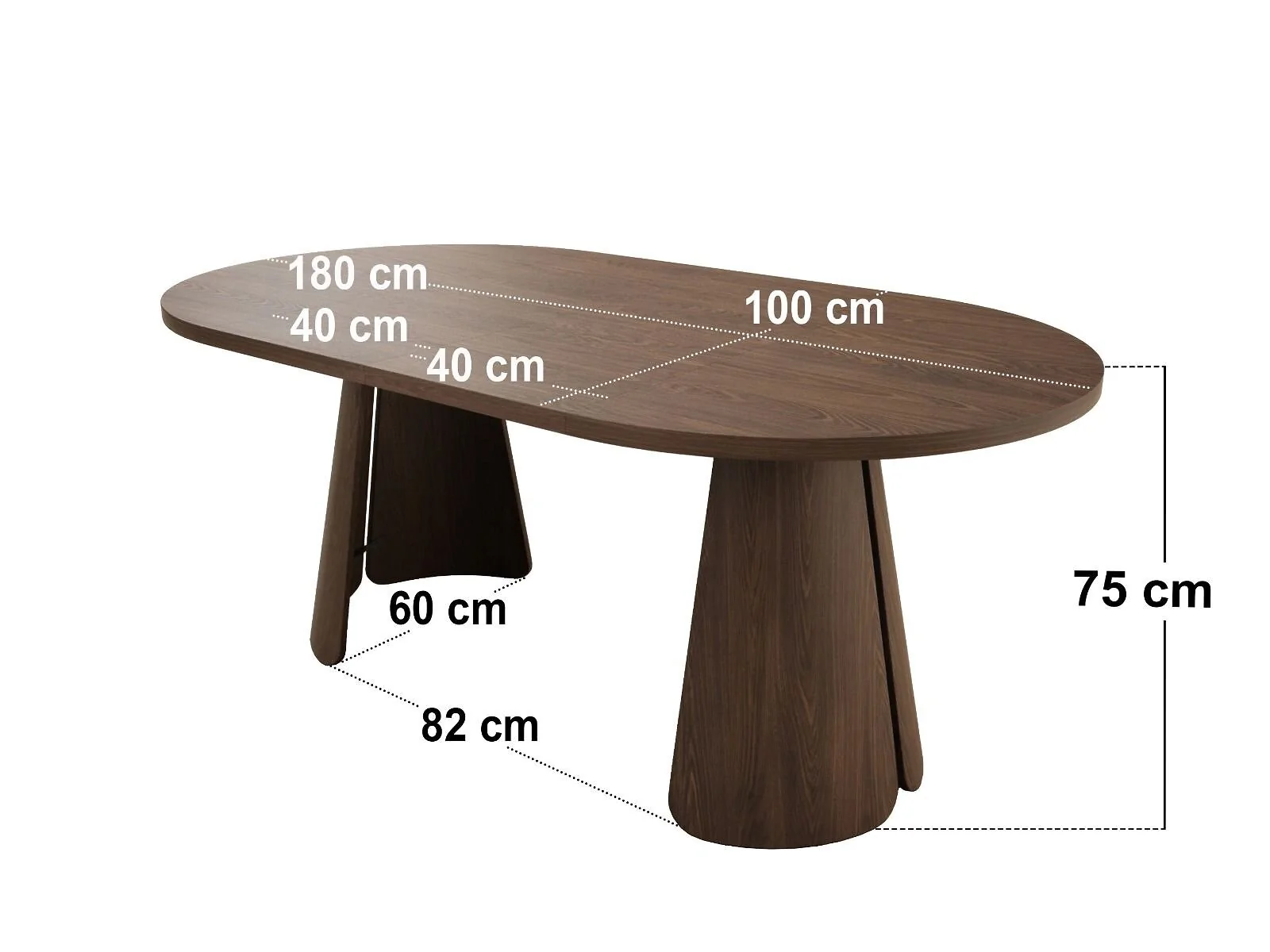 SOLACE+CO Ebony 3-in-1 Round Extendable Dining Table Walnut – view 26