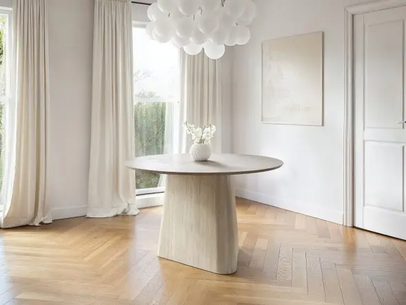 SOLACE+CO Elin Sintered Stone Round Dining Table