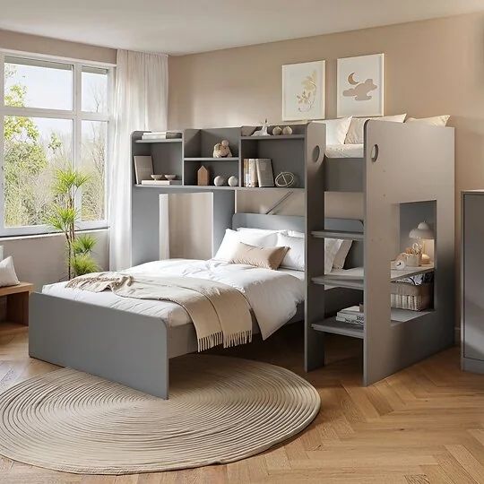 Flair Wizard L-shaped triple bunk bed