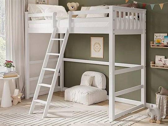 Flair Jules white high sleeper bed