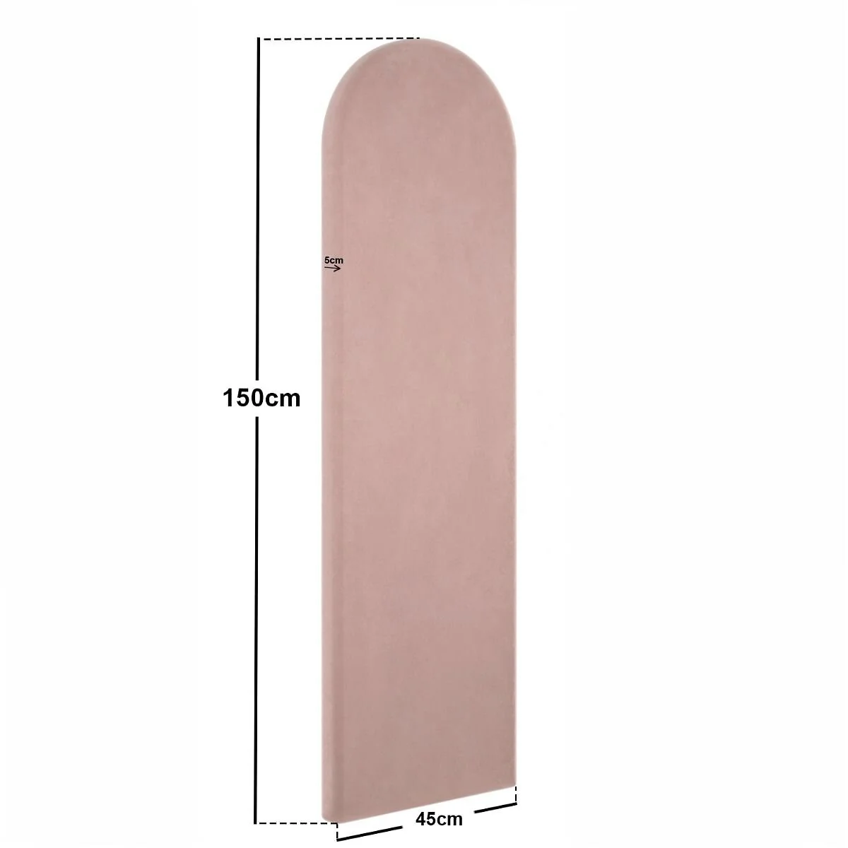 SOLACE+CO Cirrus Headboard Panels Kingsize Pink Velvet – view 10