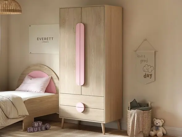 Flair Noah 2 Door Wardrobe with 2 Drawers