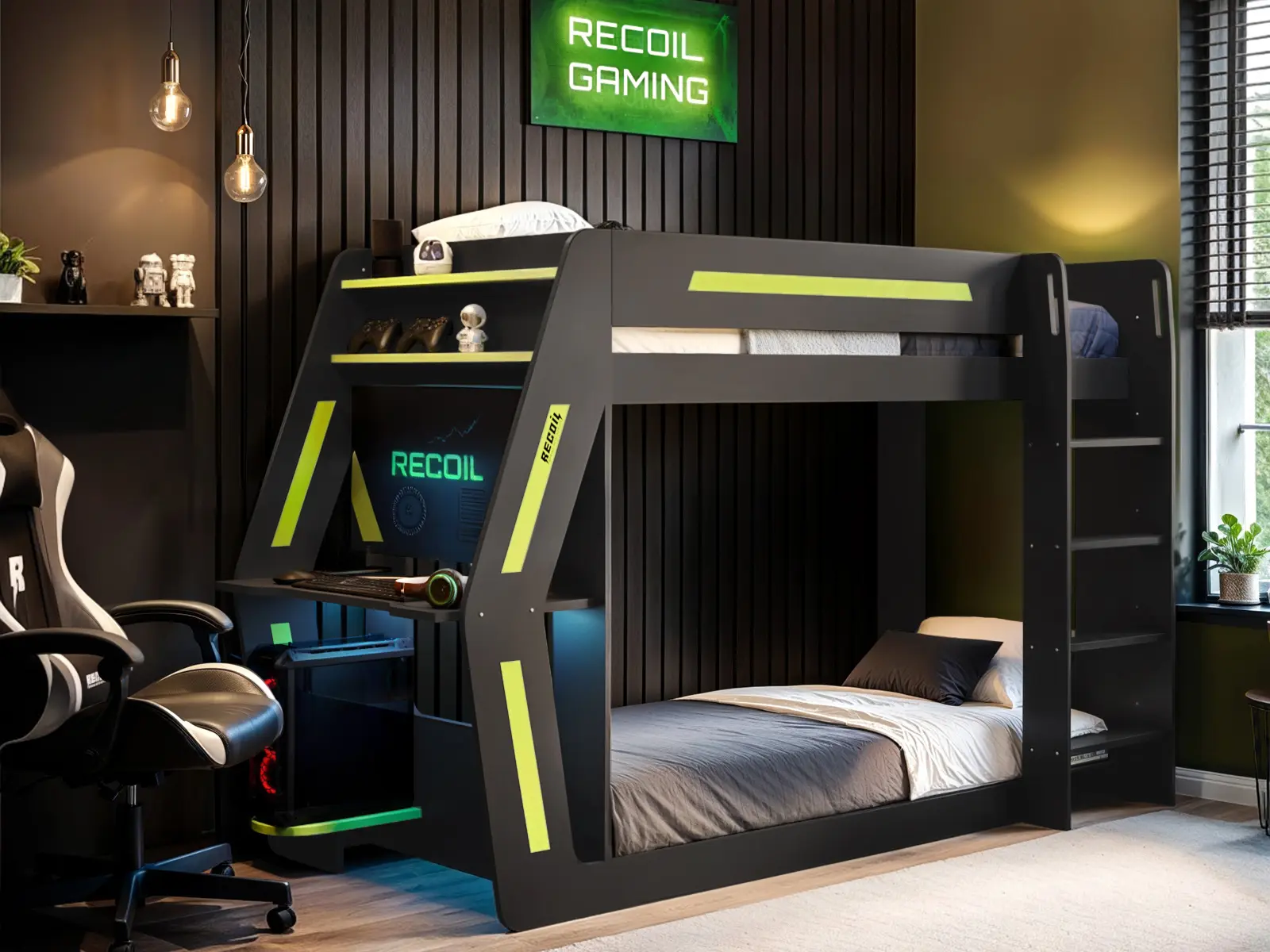 Recoil Alistair Gaming Bunk Bed