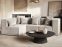 SOLACE&#x2B;CO&#x20;Anders&#x20;Left&#x20;Corner&#x20;Modular&#x20;Sofa&#x20;Beige&#x20;Velvet