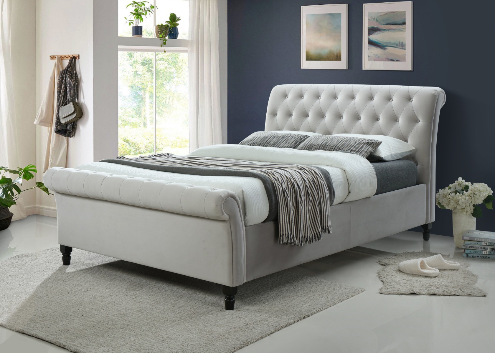 Fabric Sleigh Beds